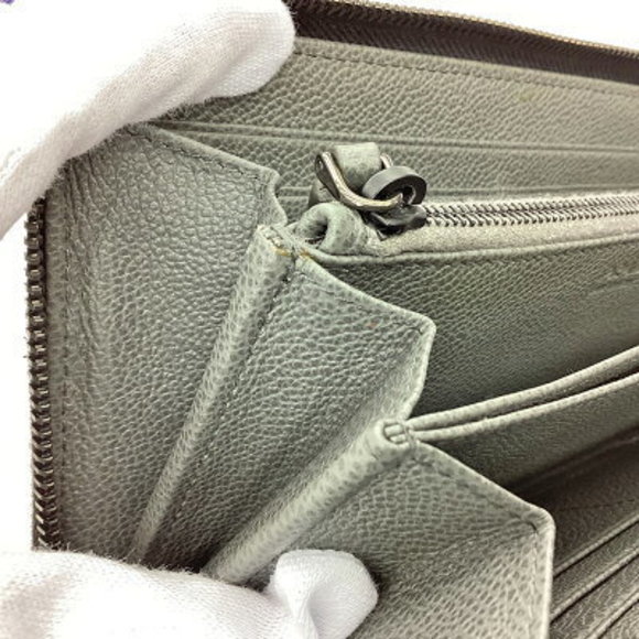 K PRADA Long Wallet Leather Black Card x - Picture 7 of 8